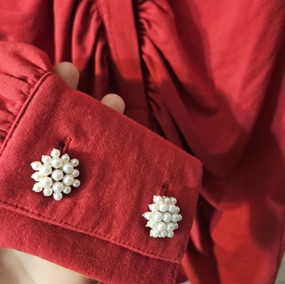 Sundays NYC Sabrina Tee Shirt Dress in Chili Red - Picture 7 of 8